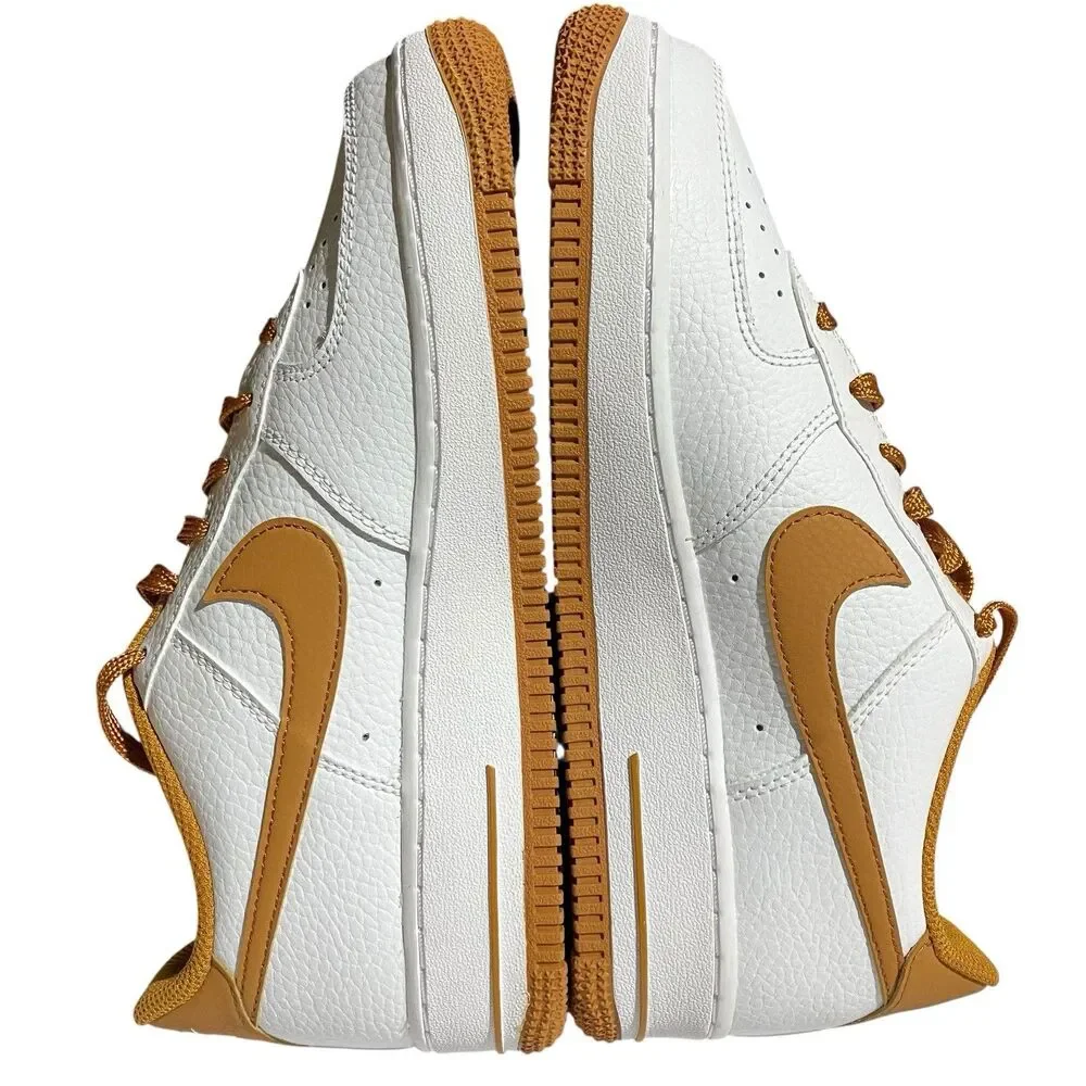 Nike Sneakers Boys 6.5Y Pecan Brown‎ Air Force 1 BG Streetwear White FJ0706 100